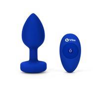 Vibradores clásicos marca B-VIBE Vibrador B-Vibe Jewel Plug XL Azul marino