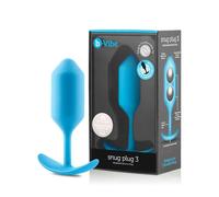 b-Vibe - Plugs | Plug, tapones anales intermedios - Juguetes sexuales para adultos, 180 g (verde azulado)