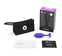 b-Vibe - Plugs | Plug, tapones anales para principiantes, juguetes sexuales para adultos, 114 g (morado)