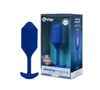 B - Vibe Vibrating Snug Plug Navy Blue XLarge 1 Unidad, 500 g, Azul | Juguetes sexuales juguetes anales para parejas, entrenamiento anal y dispositivo de estimulación sexual, azul marino