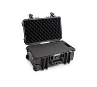 B&W 6600 - Maleta de Transporte para Exteriores, Color Negro, con Espuma, Ideal como Equipaje de Mano, Impermeable según certificación IP67, Resistente al Polvo, irrompible e Indestructible