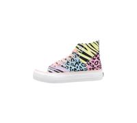 B&W Break&Walk Girl'S Multicolour Animal Print Hi-Top Sneakers Canvas B&W - Zapatillas Casual Mujer y niña cómodas (Multicolor/Talla 33)