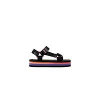 B&W Break&Walk Sandalias Plataforma Negro B&W - Sandalias verano mujer y niña cómodas (Negro/Talla 37)