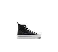 B&W Break&Walk Zapatillas Altas Niños Negro B&W - Zapatillas Casual Mujer y niña cómodas (Negro/Talla 38)