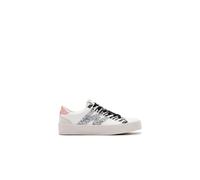 B&W Break&Walk - Zapatillas Bajas de Niños Napa Efecto Glitter Cebra para Niños y Niñas (Multicolor/Talla 38)