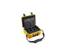 B&W International B&W 4000 - Maletín de Transporte para Exteriores (con Bolsa para Fotos, Resistente al Agua según IP67, Resistente al Polvo, irrompible e Indestructible), Color Amarillo, Amarillo,