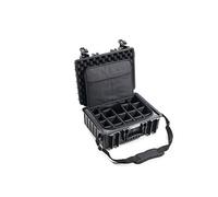B&W International B&W 5000 - Maletín de Transporte para Exteriores (con Bolsa para Fotos, Resistente al Agua según IP67, Resistente al Polvo, irrompible e Indestructible), Negro, Typ 5000 - Innenmaß