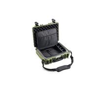 B&W International B&W 5040 - Maletín de Transporte para Exteriores, Color Bronce y Verde, con Funda para portátil, Impermeable según certificación IP67, Resistente al Polvo, irrompible e