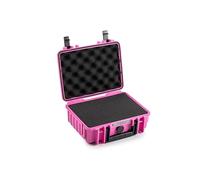 B&W International B&W - Maletín de Transporte para Exteriores, Tipo 1000, Color Rosa, con Espuma de Cubo, Impermeable según certificación IP67, Resistente al Polvo, irrompible e Indestructible, Rosa,