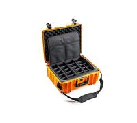 B&W International B&W - Maletín de Transporte para Exteriores Tipo 6000, Color Bronce y Verde, con Bolsa para Fotos, Impermeable según certificación IP67, Resistente al Polvo, irrompible e