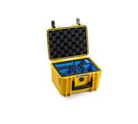 B&W International B&W - Maletín de Transporte para GoPro 9/10/11/12/13-2000 (PP.66), Color Amarillo - Impermeable según certificación IP67, Resistente al Polvo, irrompible e Indestructible, Amarillo,