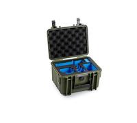B&W International B&W - Maletín de Transporte para GoPro 9/10/11/12/13-2000 (PP.66), Color Bronce Verde, Resistente al Agua según certificación IP67, Resistente al Polvo, irrompible e Indestructible,