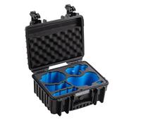 B&W International Maletín de Transporte Outdoor 3000 (PP.117) - Antigravity A1 - Impermeable (IP67), Resistente al Polvo y a los Golpes, Negro, 37 x 30 x 17 cm, Antigravity A1