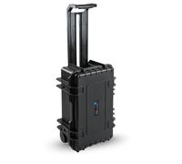 B&W Maleta rígida Typ 6600 con espuma cúbica, trolley, negra