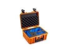 B&W - Maletín de Transporte Exterior para dron dji Air 3, Air 3S y Fly More Combo - Tipo 3000 Naranja - Impermeable según certificación IP67, Resistente al Polvo, irrompible e Indestructible