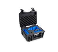 B&W - Maletín de Transporte Exterior para Drones dji Air 3 y Fly More Combo - Tipo 3000 Negro - Impermeable según certificación IP67, Resistente al Polvo, irrompible e Indestructible