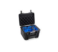 B&W - Maletín de Transporte para dji Mini 4 Pro Drone y Fly More Combo - Tipo 2000 Negro - Impermeable según certificación IP67, Resistente al Polvo, irrompible e Indestructible