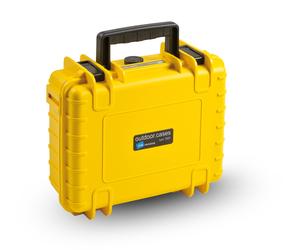 B&W Maletín rígido Typ 1000 con espuma cúbica, amarillo