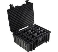B&W Outdoor.cases tipo 6000 con sistema de tabiques (RPD) negro