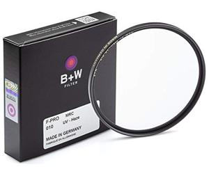 B+W UV-Filter F-Pro - Filtro Sky/UV para 82 mm, negro
