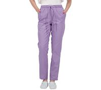 B-well ALESSI Pantalón Sanitario Unisex para Mujer y Hombre - Uniformes con Cintura Elástica y 3 Bolsillos - Morado XS