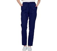 B-well ALESSI Pantalón Sanitario Unisex para Mujer y Hombre - Uniformes con Cintura Elástica y 3 Bolsillos - Azul XXL