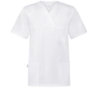 B-well ANGEL Unisex Casaca Sanitaria para Mujer y Hombre Cuello V, Manga Corta, Uniforme Casacas Sanitarias Mujer/Hombre