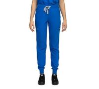 B-well Aurelia Pantalones Médicos Tipo Jogger para Mujer, Antimicrobianos, Antiolores, Antiarrugas, con 6 Bolsillos Y Cintura Ajustable, Azul Cobalto, XL