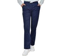 B-well Dante Pantalón Sanitario Mujer Uniformes 5 Bolsillos, Unisex, Cintura Elástica Azul M