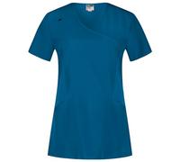 B-well Justina Casaca de mujer para cuidado y atención de ancianos - Ropa profesional manga corta cuello en V antiarrugas con elastano, L