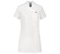 B-well Marcella Uniforme Estetica Mujer Casacca Estetica Mujer con Botones y Cremallera para Esteticista, Peluquera, Masajista, Fisioterapeuta, Blanco, XXL