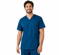 B-well Marco Uniforme Sanitario Hombre Casaca Sanitaria Hombre Casacas Hombre Medico de Manga Corta con Cuello en V