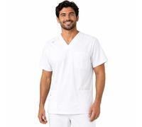 B-well Marco Uniforme Sanitario Hombre Casaca Sanitaria Hombre Casacas Hombre Medico de Manga Corta con Cuello en V