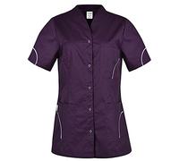 B-well Silvia Casaca Mujer Sin Cordones Manga Corta Con Botones, Arándanos, S