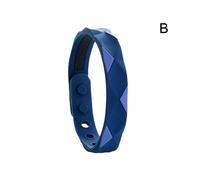 (B)White (D) $ Anti-radiation Bracelet for Men and Women Energy Balance Negative Ion Sports Bracelet Silicone Couple Fashion Jewelry Anti-static