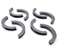 B&Z Tapones de plástico resistentes al calor, protectores de calor, antivibración, para soportes de radiador verticales u horizontales, color antracita (8 unidades)