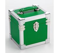 B01N1EOOKI Boîte de rangement style rétro pour CD et disques vinyles 45 tours Green