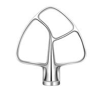 B02C - Batidor De Borde Flexible De Acero Inoxidable, Compatible Con Batidoras KitchenAid, Compatible Con Batidoras De Pedestal Con Cabezal Inclinable De 4,5 A 5 Cuartos De Galón.