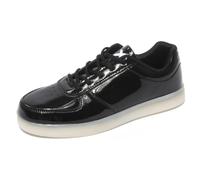 B0596 sneaker uomo WIZE & OPE BLACK LAMINATED POP shoes men