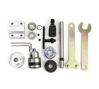 B10 Eje Sin Motor, Accesorio para Taladro de Mesa, Manga de Eje M10 con Portabrocas de Tres Mordazas, Eje de Alta Precisión para Cortar y Rectificar, Incluye Llave Hexagonal y Rued