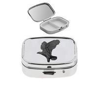 B14 Eagle acabado negro hecho de fino peltre inglés en un pastillero con espejo para 2 días