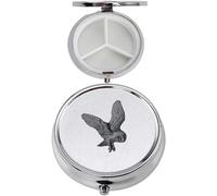 B19 - Pastillero con 3 secciones de espejo (peltre inglés, acabado en negro)