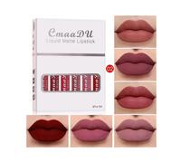 (B2-6PCS)6 Pieces Lip Gloss Stain Long Lasting Liquid Lipstick Fashion Makeup Cosmetics Easy Apply Non-Stick Cup Waterproof Lip Gloss