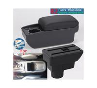 (B2 Black line 6USB) (B2 Black line 6USB) Para Opel Corsa D Caja de reposabrazos Para Opel Corsa Almacenamiento