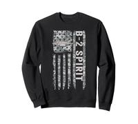 B2 Spirit Bandera Americana Militar Stealth Bomber Camo B2 Sudadera