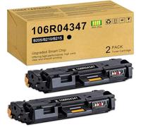 B205 B210 B215 compatible con Xerox B205/ B210/ B215 cartucho de tóner de repuesto para impresoras 106R04347 106R04346, compatible con Xerox B205NI B210DNI B215DNI (negro, 2 unidades)