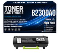 B2338dw B2442dw B2546dw B2650dw Cartuchos de tóner Compatible B2300A0 Impresoras para Lexmark MB2338adw MB2442adwe MB2546adwe MB2650adwe con Chip 3000 páginas,B2300A0-1PC