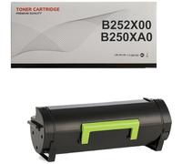 B252X00 / B250XA0 Cartucho de Toner Negro Compatible con Lexmark B2546 B2650 MB2546 MB2650
