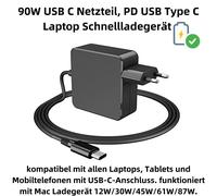 B28C 90W CARGADOR USB C PD PARA PORTÁTIL DC 20V 15V 12V 9V 5V