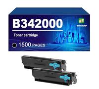 B342000 Cartucho De Tóner Compatible para Lexmark MB3442adw MB3442i B3442dw B3340dw, Tóner Negro 1500 Páginas,B342000-2 Pack